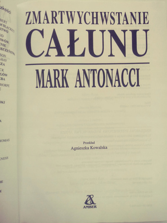 Zmartwychwstanie całunu Mark Antonacci