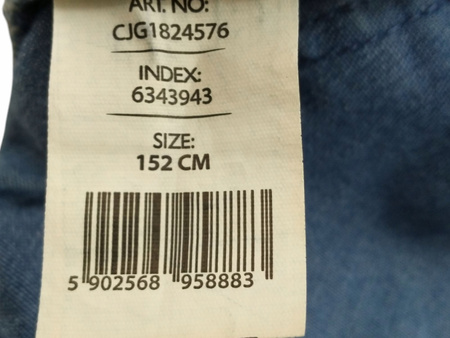 SPODNIE JEANSOWE DLA DZIEWCZYNKI SMYK ROZMIAR 152 NIEBIESKIE WE WZORKI