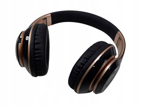 SŁUCHAWKI BEZPRZEWODOWE WIRELESS 6S CZARNO-ZŁOTY