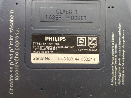 Przenośny odtwarzacz CD Philips EXP221/00C