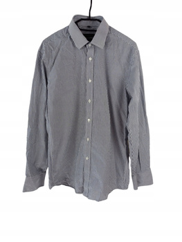 KOSZULA MĘSKA WÓLCZANKA ROZMIAR 41 SZARA W PASY