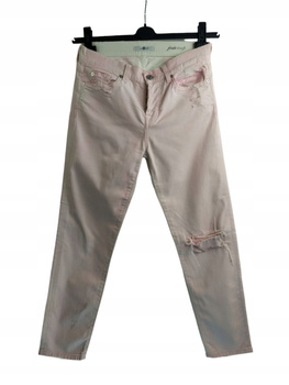 Spodnie damskie jeans Pudrowe 7 FOR ALL MANKIND ROZ.25