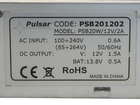 Zasilacz buforowy Pulsar PSB2OW/12V/2A 13,8V 2A modułowy 35W LED