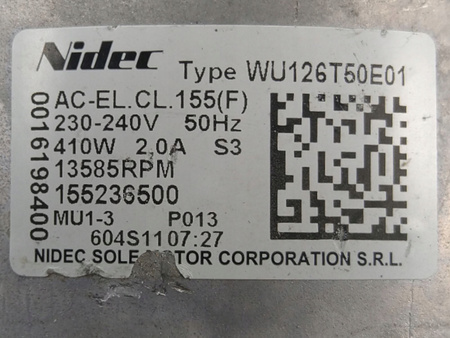 SILNIK NAPĘDOWY NIDEC WU126T50E01 552365007 PRALKI ELECTROLUX