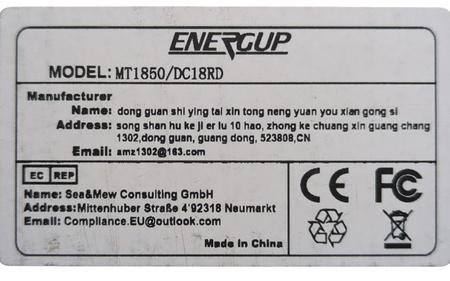 Zestaw Makita LXT Energup DC18RD 18V + 2x MT1850 5Ah 90Wh