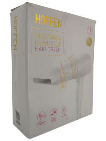 Suszarka do włosów HOFFEN HD-2075-W