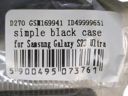 Etui Plecki do Samsung s23 Ultra czarne