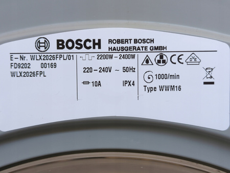 Pralka Bosch Maxx 5 VarioPerfect FamilyLine WLX2026FPL 4,5 kg 1000 obr/min