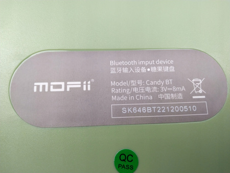 Klawiatura bezprzewodowa Mofii Candy BT Zielona