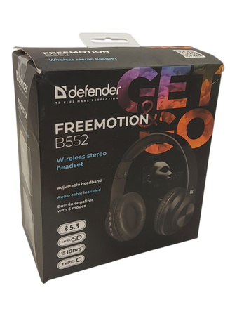 Słuchawki Defender FreeMotion B552 Bluetooth MP3 MicroSD mikrofon