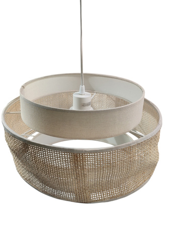 Lampa wisząca GoodHome Quetzal 1 x E27 38 cm rattan liny