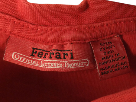 T-SHIRT dziecięcy FERRARI Rozmiar 92 CZERWONY