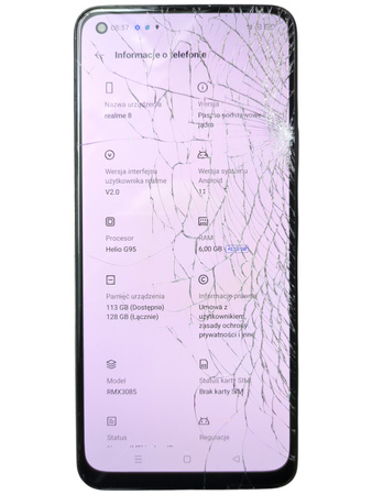 Smartfon Realme 8 RMX3085 6/64GB Super AMOLED 64MP 5000mAh Czarny