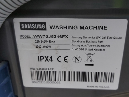 Pralka Samsung WW70J5346FX 7kg 1200obr EcoBubble srebrna