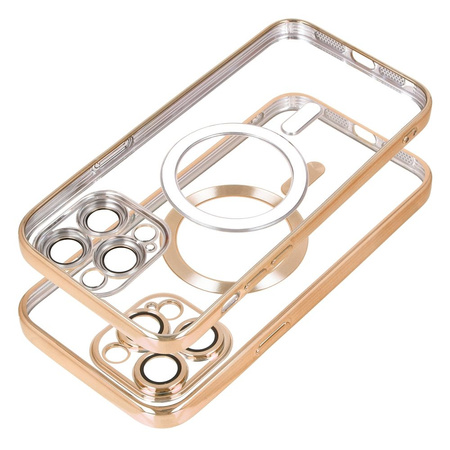 Futerał Electro Mag Cover kompatybilny z MagSafe iPhone 13 złoty