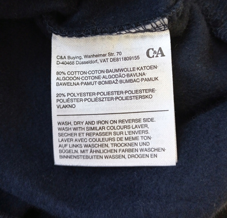 Bluza męska z kapturem C&A S GRANATOWA