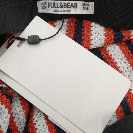 SPÓDNICA PULL&BEAR XS KOLOROWA W PASKI