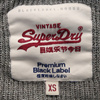 SWETER DAMSKI SUPERDRY ROZMIAR XS SZARO-BORDOWY
