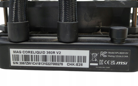 Chłodzenie wodne MSI MAG CoreLiquid 360R V2