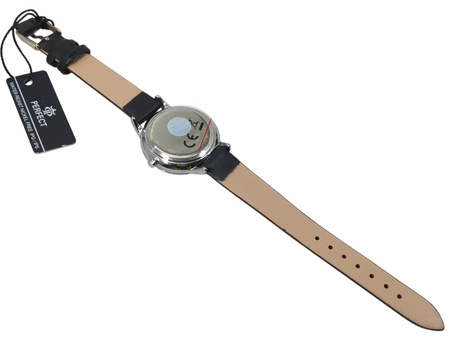 Zegarek damski na pasku PERFECT E374-03 czarny