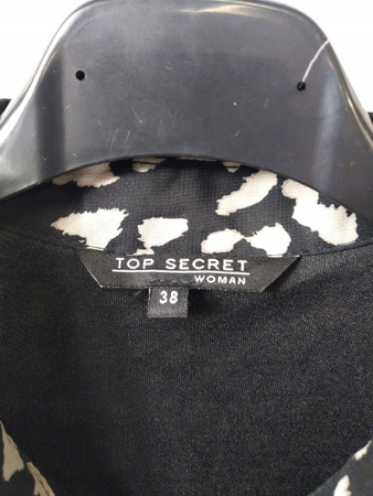 Sukienka damska TOP SECRET Rozmiar 38 Czarna w cętki