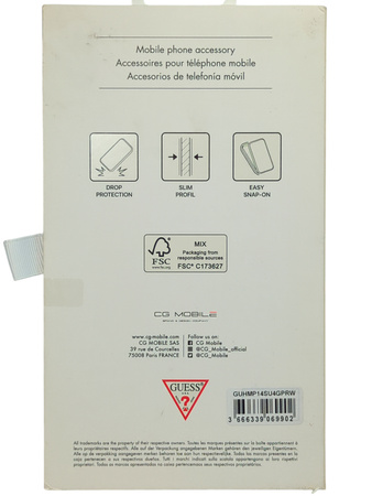 Oryginalne etui Plecki do Iphone 14 MagSafe Guess brąz