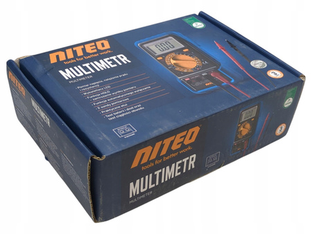 MULTIMETR CYFROWY MIERNIK PRĄDU NITEO MLTM0170-22