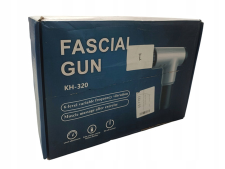 Pistolet do masażu KH-320 6 prędkości, 4 końcówki, masaż głęboki
