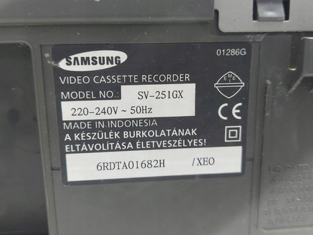 Magnetovid VHS Samsung SV-251GX