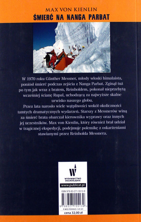 KSIĄŻKA ŚMIERĆ NA NANGA PARBAT MAX VON KIENLIN