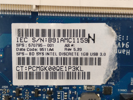 Płyta główna HP ProBook 4530s I5-2430M