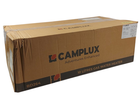 Gazowy podgrzewacz do wody CAMPLUX BD264-DE 10 L biały