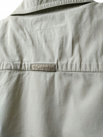 KOSZULA DAMSKA Z KRÓTKIM RĘKAWEM COLUMBIA ROZMIAR L SZARA