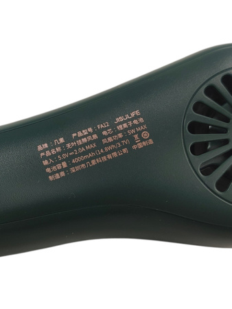 Wentylator na szyję Wiatrak przenośny mini 4000mAh- Jisulife FA12 - ZIELONY