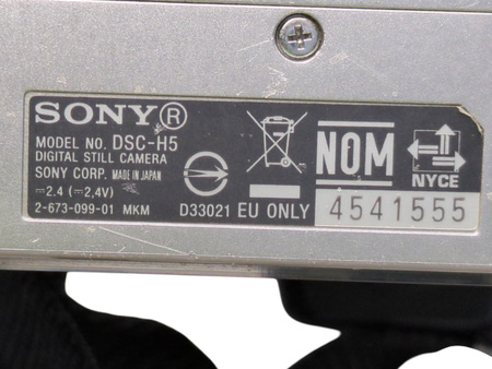 Aparat cyfrowy Sony DSC-H5