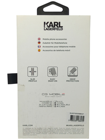 Etui Karl Lagerfeld Plecki do Apple iPhone 15 różowe