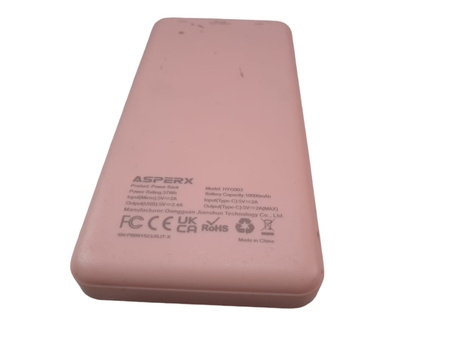 Powerbank ASPERX HYG003 10000mAh Różowy