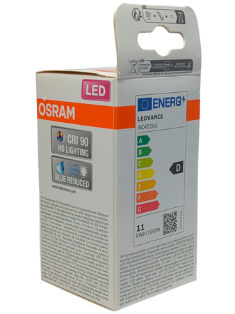 Żarówka LED Osram E27 A60 11W 1521lm 2700K matowa dim CRI90