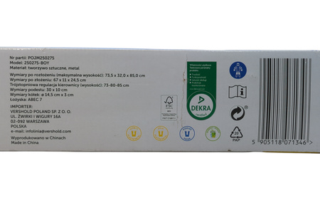 Hulajnoga Playground 250275-BOY dla dzieci koła 145mm do 70kg