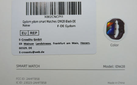 Smartwatch Veryfit IDW28 Czarny