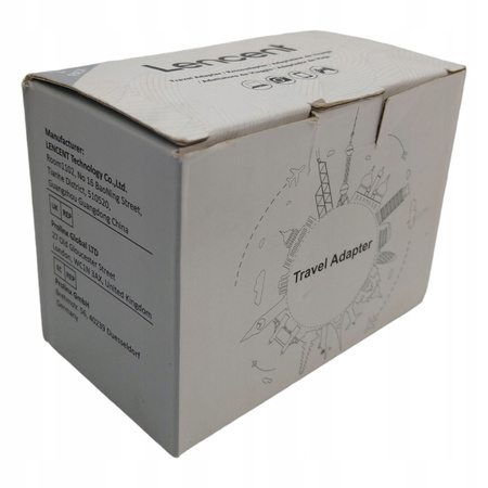 LENCENT 2 PACK Adapter konwerter wtyczki