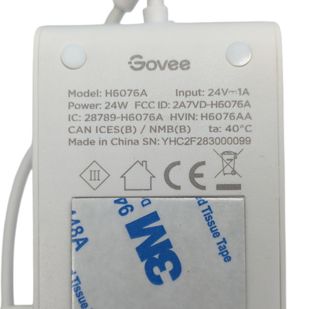 Lampa podłogowa Govee H6076A RGBICW 1000lm 140cm WiFi