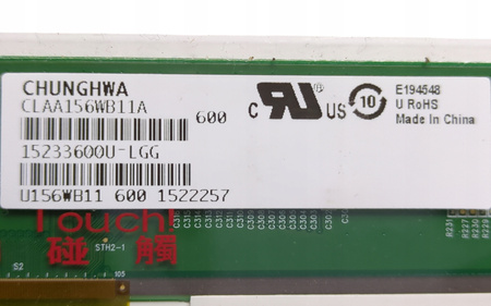 Matryca Chunghwa CLAA156WB11A 15,6" 1366x768px 40pin Błyszcząca