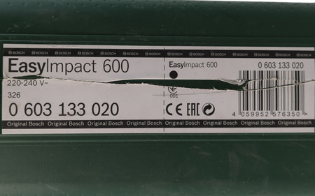 Wiertarka udarowa Bosch EasyImpact 600 600W 12mm 25mm 1,7kg + Walizka