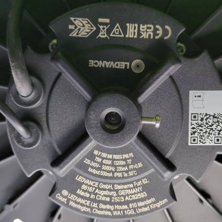 Oprawa LED LEDVANCE HIGH BAY GEN 5 75W 840 70° IP66 Czarna