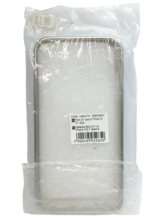 Etui Blink 2in1 do Apple iPhone 13 6,1" srebrne TPU/PC