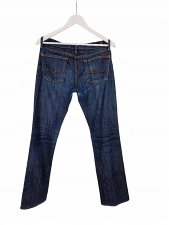 7 For All Mankind Damskie Spodnie Jeansowe Niebieskie (Brak rozmiaru na met
