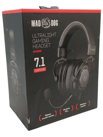 Słuchawki nauszne Mad Dog GH900 7.1