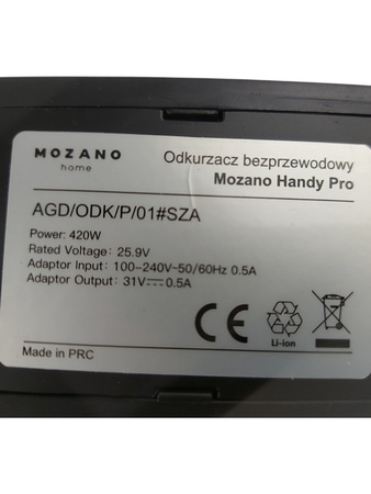 Odkurzacz pionowy MOZANO Handy Pro Czarny