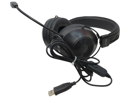 Słuchawki nauszne przewodowe z mikrofonem Trust OZO USB Headset